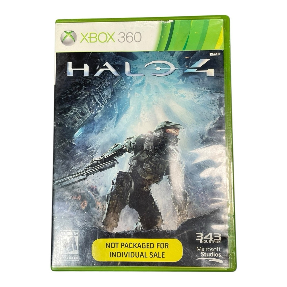 Halo 4 Microsoft Xbox 360 2 Discs Rated Mature 17 Plus